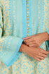 Long kaftan printed dress with pockets
